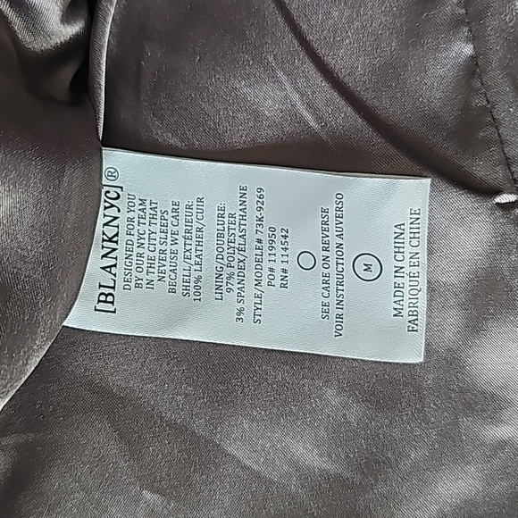 100% Leather biker Jacket - Picture 4 of 5